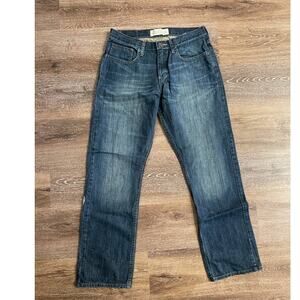 Men's Vintage Wrangler Denim Blue Relaxed Straight Leg Jeans 30 X 30